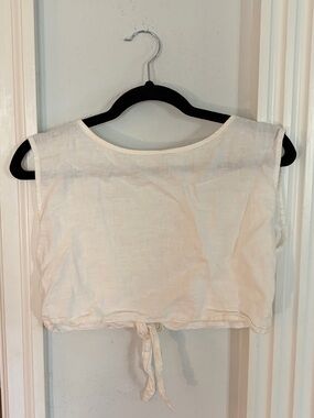 Lou & Grey Tie-back Linen Crop